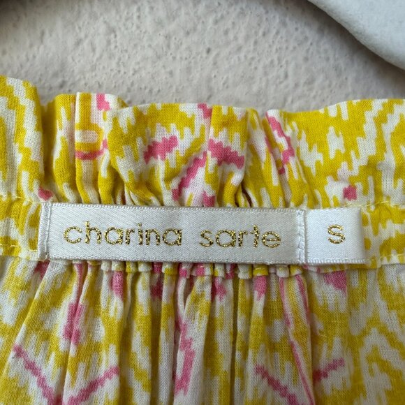 Charina Sarte Poppy Contrast Paisley Bohemian Mini Dress Size S - Picture 4 of 6